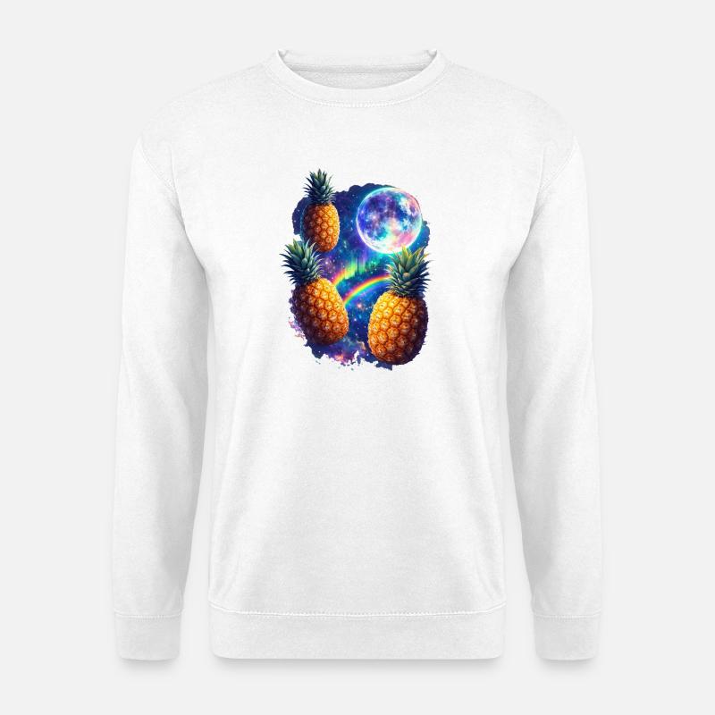 Kosmische Ananas All - Unisex Pullover - Weiß