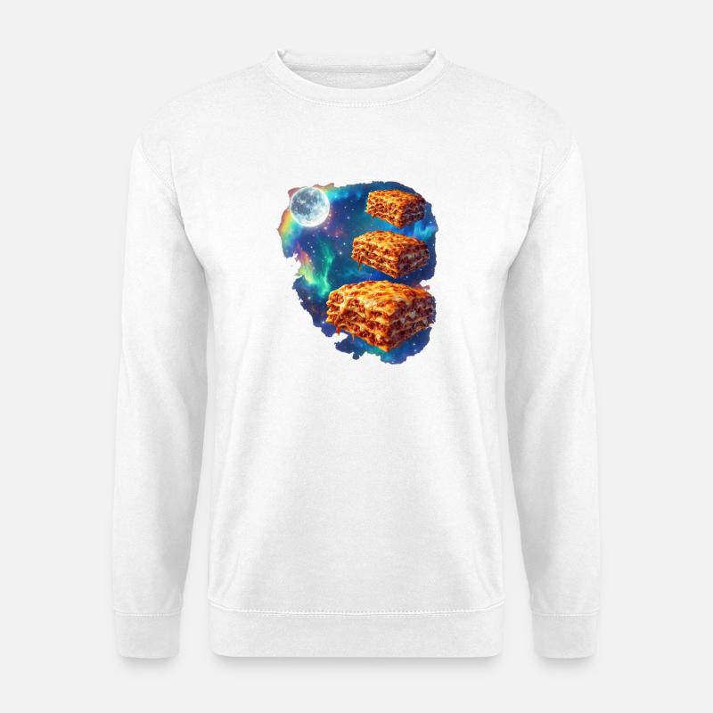 Weltraumlasagne im Sternennebel - Unisex Pullover - Weiß