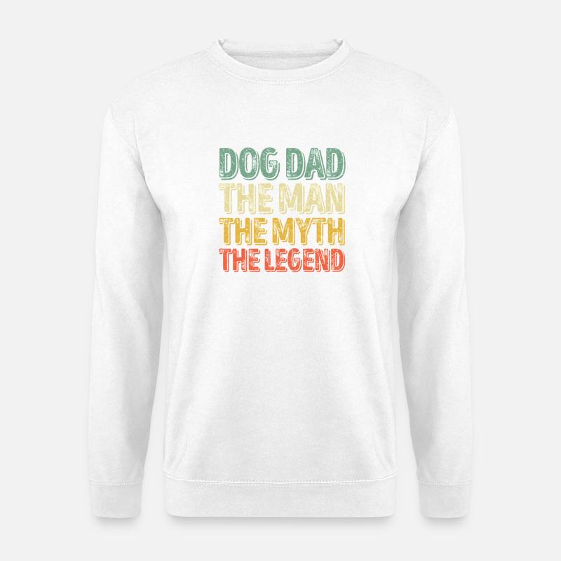 Dog Dad Legend Gradient Tee - Unisex Sweatshirt - white