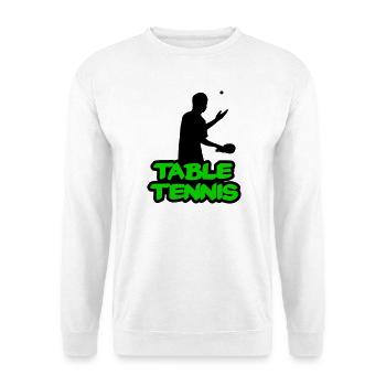 Neon Graffiti Table Tennis Lettering - Unisex Sweatshirt - white - Front