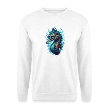 Crystal Seahorse in the Lightning Sea - Unisex Sweatshirt - white - Front