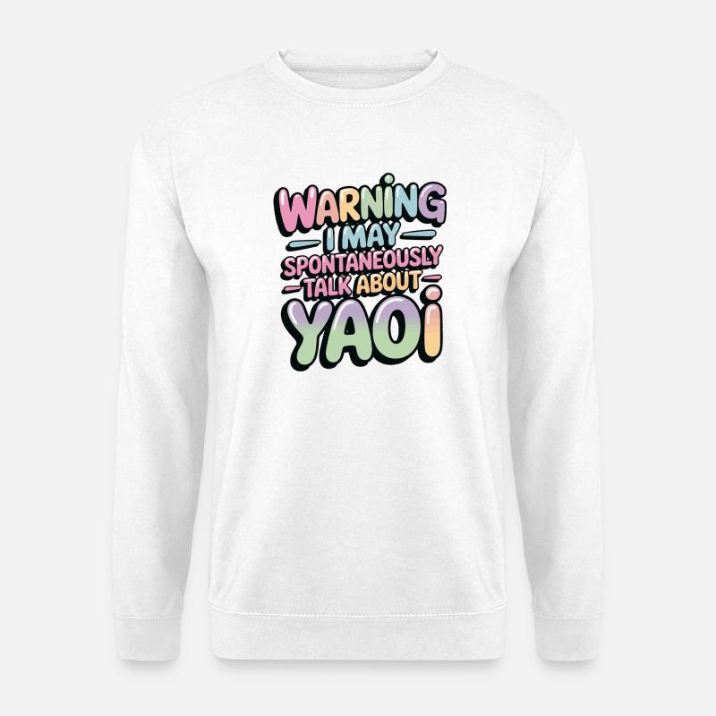 Spontanes Yaoi-Gespräch - Unisex Pullover - Weiß