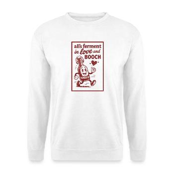 Alles fermentiert in Liebe | Kombucha Humor - Unisex Pullover - Weiß - Vorne