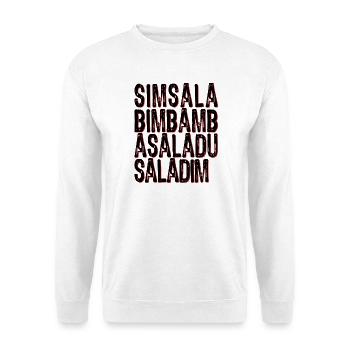 Simsalabimbambasaladusaladim - Unisex Pullover - Weiß - Vorne