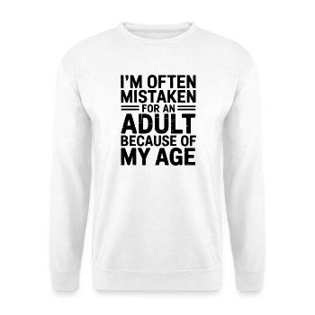 Dire que les jeunes ont l’air vieux Humour Cadeau drôle - Sweat-shirt Unisexe - blanc - Devant