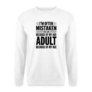 Dire que les jeunes ont l’air vieux Humour Cadeau drôle - Sweat-shirt Unisexe - blanc - Devant