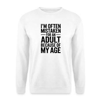 Dire que les jeunes ont l’air vieux Humour Cadeau drôle - Sweat-shirt Unisexe - blanc - Devant