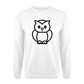 owl - Unisex Sweatshirt - white - Front