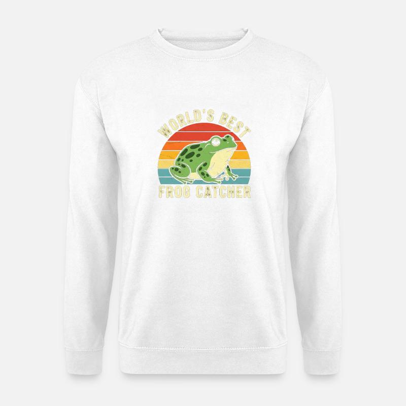 Weltbester Froschfänger - Unisex Pullover - Weiß
