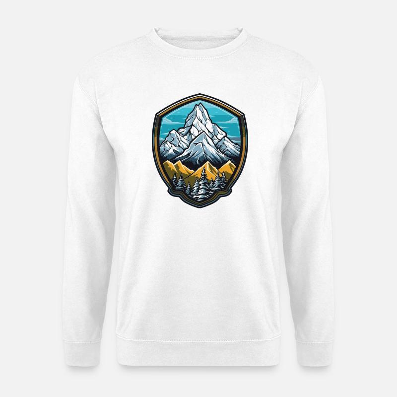 Berge Mountains - Unisex Pullover - Weiß