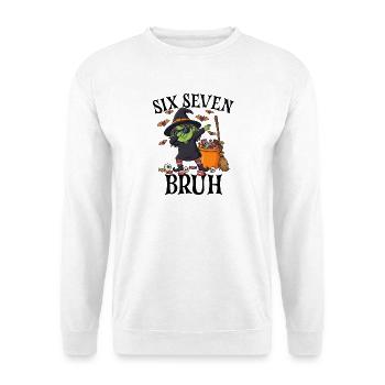 Dabbing Witch Six Seven Bruh 6 7 Halloween 67 Bruh - Unisex Pullover - Weiß - Vorne