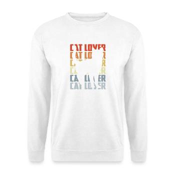 Cat Lover Vintage Look - Unisex Sweatshirt - white - Front