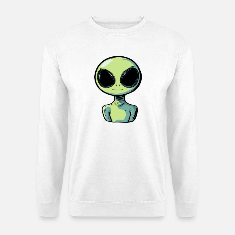 Alien Marsianer - Unisex Pullover - Weiß