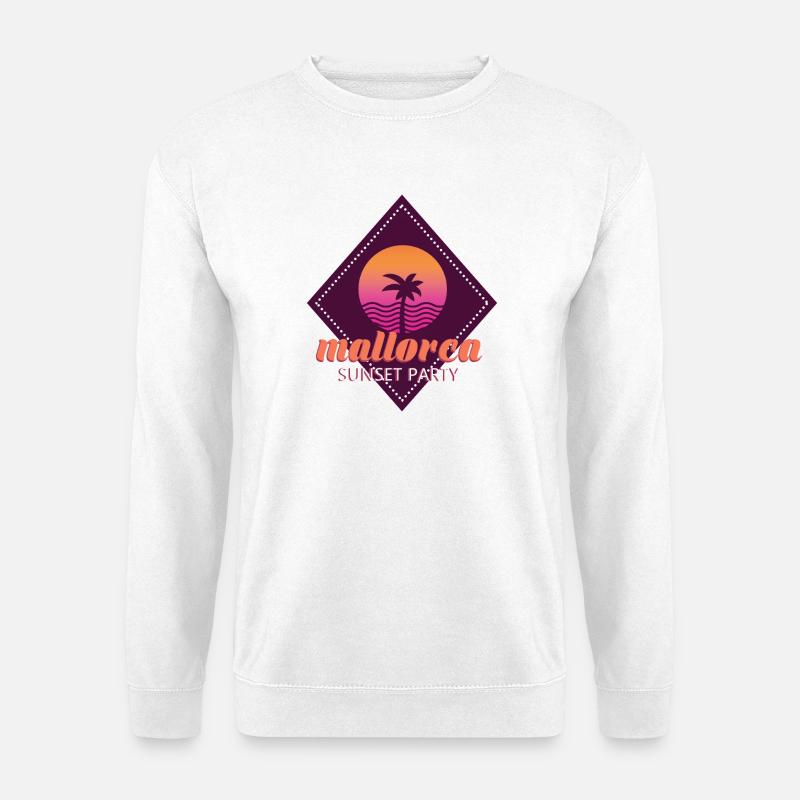 Mallorca Sunset Party - Unisex Pullover - Weiß