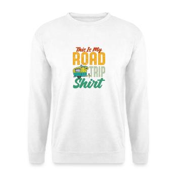 Camping Scouts Bergwanderung Roadtrip Camper - Unisex Pullover - Weiß - Vorne