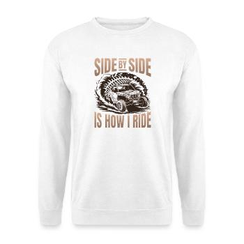 UTV Tout-Terrain Boy Men 4 Wheels Side by Side - Sweat-shirt Unisexe - blanc - Devant