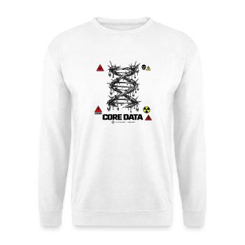 Core Data: Barbed Wire DNA Helix and Industrial Cy - Unisex Sweatshirt - white - Front