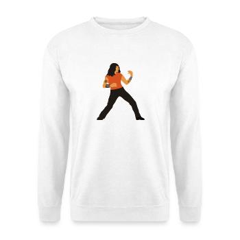 Rock Star Air Guitar - Heavy Metal Musician Art - Unisex Pullover - Weiß - Vorne