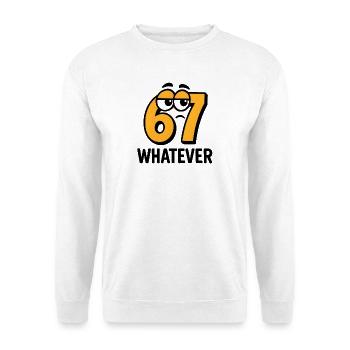 Six Seven Whatever Italian Brainrot Humor Meme - Unisex Sweatshirt - white - Front