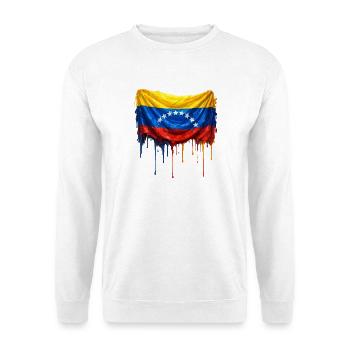 Venezuela Drop Flag - Unisex Sweatshirt - white - Front