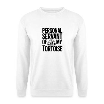Personal Servant of my Tortoise - Unisex Sweatshirt - white - Front