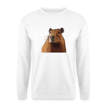 Portrait câlin de Capybara - Sweat-shirt Unisexe - blanc - Devant