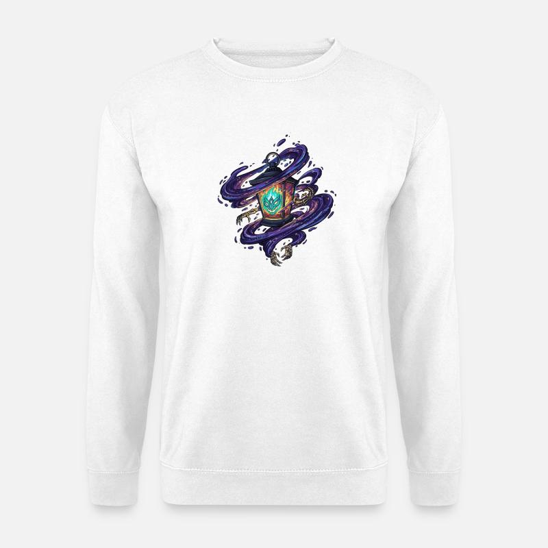 Ghost Lantern Whirling Spell - Unisex Sweatshirt - white
