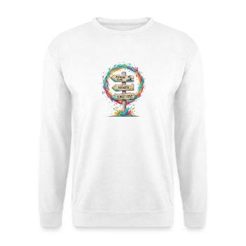Signpost Tropical Island Trails - Unisex Sweatshirt - white - Front