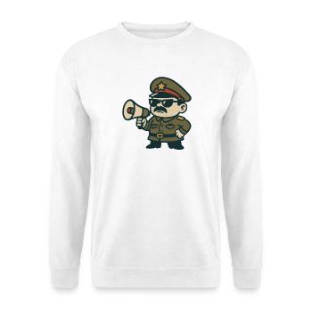 Retro Sergeant Megaphone - Unisex Sweatshirt - white - Front