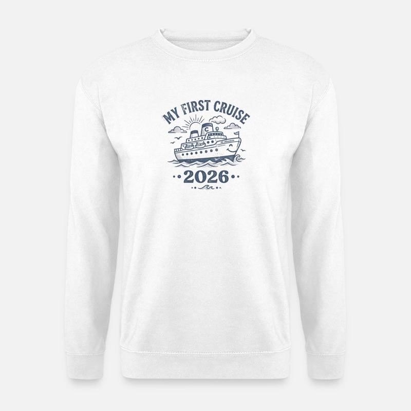Mitt første cruise i 2026 - Genser unisex - hvit