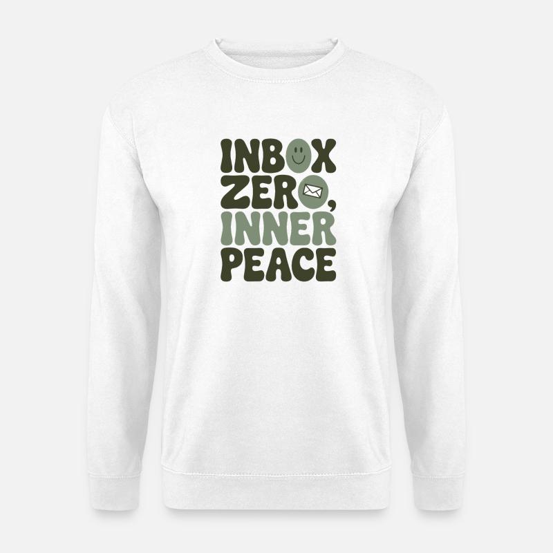 Empty mailbox | Inner Peace & Focus - Unisex Sweatshirt - white