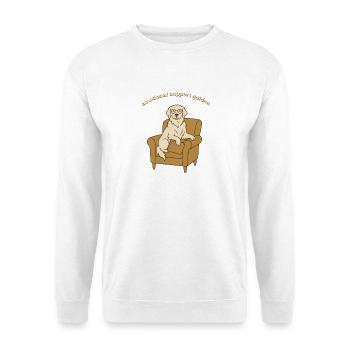 Emotional Support Golden Retriever Shirt Cute Pet - Unisex Sweatshirt - white - Front