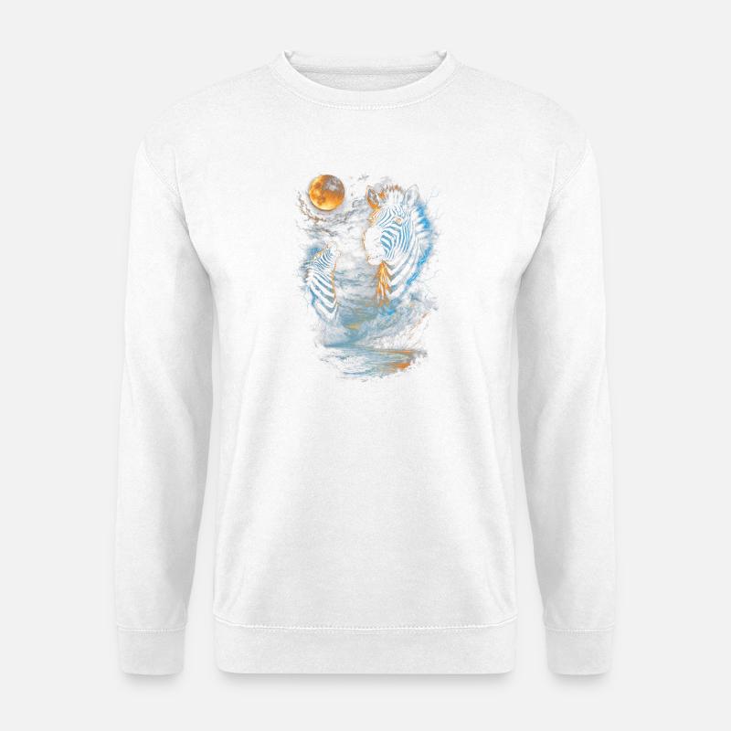 Zebra - Felpa unisex - bianco