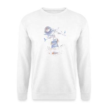 Nashorn  - Unisex Pullover - Weiß - Vorne