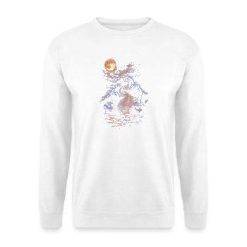 Moonlit Night Hippo-Roar in the Water - Unisex Sweatshirt - white - Front