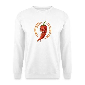 Inferno Chili Dämon - Unisex Pullover - Weiß - Vorne