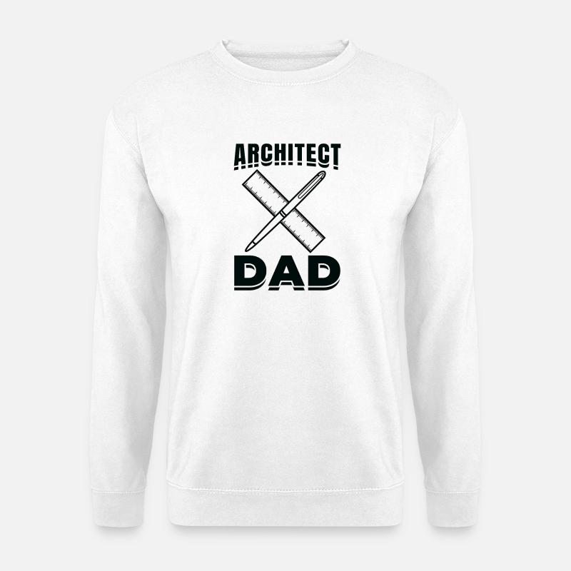 Architektur Papa - Unisex Pullover - Weiß