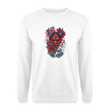 Hannya – Yōkai Demon - Unisex Sweatshirt - white - Front