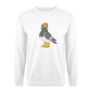Penguin with hat and boots - Unisex Sweatshirt - white - Front