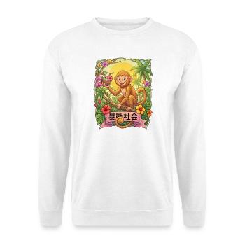 Tropical Monkey Sip on Paradise - Unisex Sweatshirt - white - Front