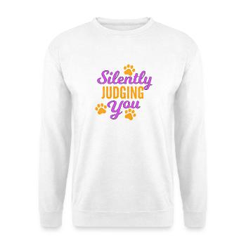 Silently Judging You Shirt Funny Sarcastic Quote - Unisex Sweatshirt - white - Front
