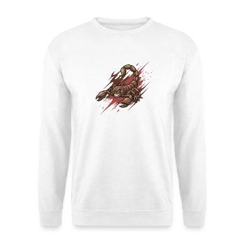 Wütender Skorpion Cartoon - Unisex Pullover - Weiß - Vorne