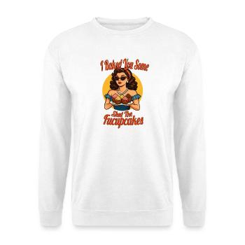 Je t’en ai fait – Chemise rétro drôle de pâtisserie - Sweat-shirt Unisexe - blanc - Devant