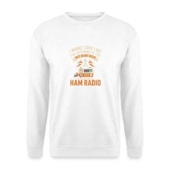 Amateurfunk Daydreams Retro Tee - Unisex Pullover - Weiß - Vorne - Alina (178cm) & Michal (187cm)