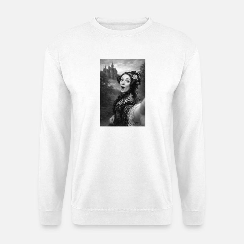 Ada Lovelace Porträt Selfie - Unisex Pullover - Weiß