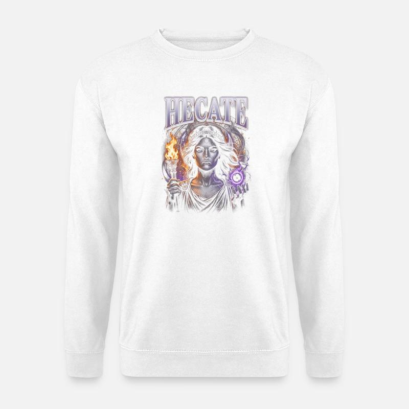 Hecate Fire Magic Gothic - Unisex Sweatshirt - white