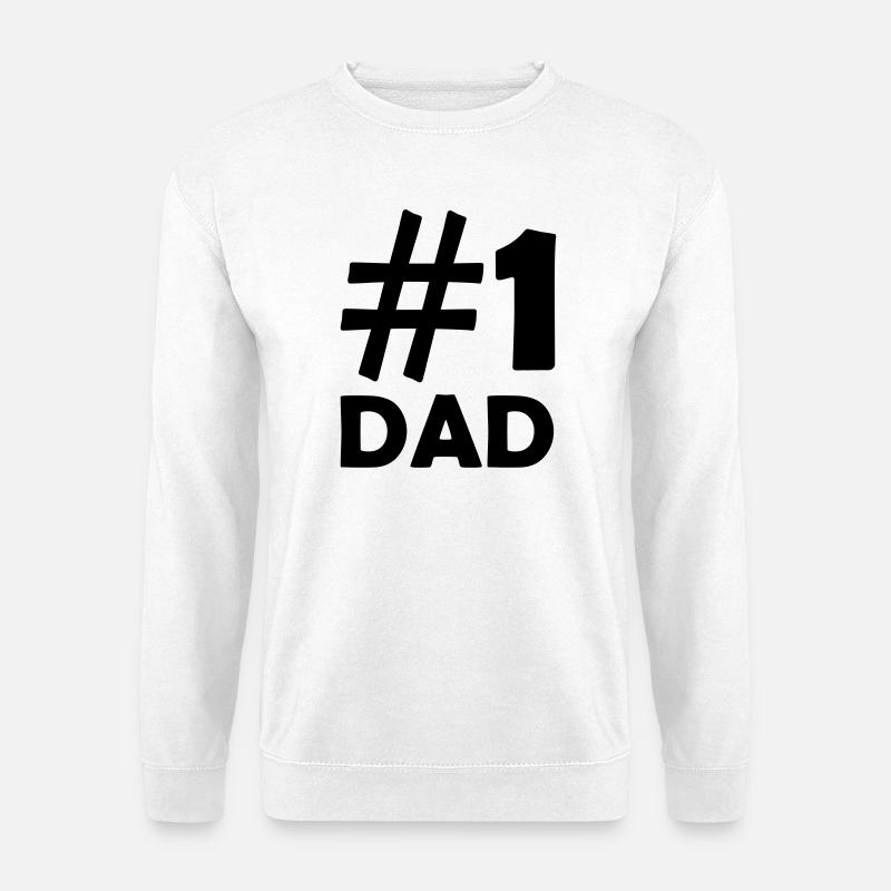 1 dad - Unisex Sweatshirt - white