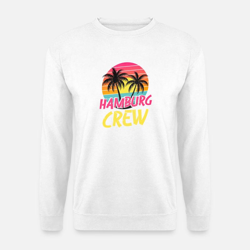 Hamburg Crew - Unisex Pullover - Weiß