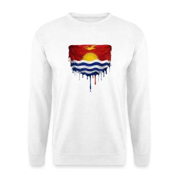 Dripping Kiribati flag - Unisex Sweatshirt - white - Front