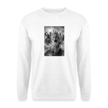 Poseidon Selfie with the Gods - Unisex Sweatshirt - white - Front